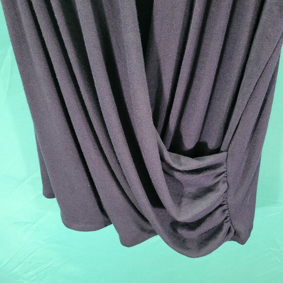 41 Hawthorn Navy Blue Sleeveless Drape Front Knit Top XXL - Picture 3 of 8